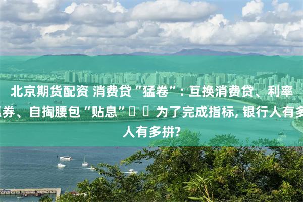 北京期货配资 消费贷“猛卷”: 互换消费贷、利率优惠券、自掏腰包“贴息”⋯⋯为了完成指标, 银行人有多拼?
