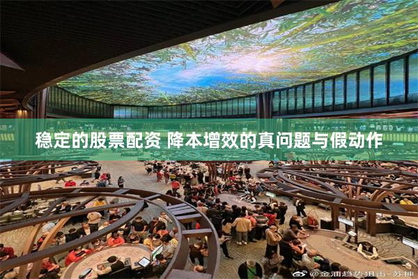 稳定的股票配资 降本增效的真问题与假动作
