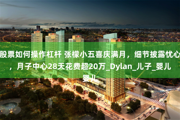 股票如何操作杠杆 张檬小五喜庆满月，细节披露忧心，月子中心28天花费超20万_Dylan_儿子_婴儿