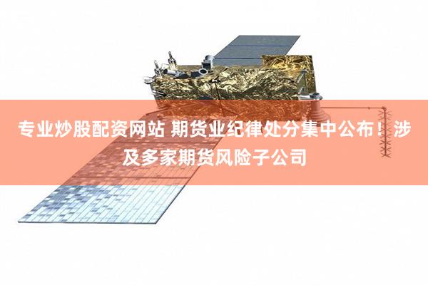 专业炒股配资网站 期货业纪律处分集中公布！涉及多家期货风险子公司